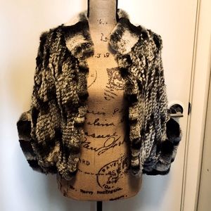 NWOT Belle Flare Faux Fur Jacket w/ Hook & Eye Closure - OS